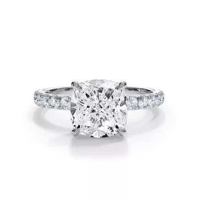 Bellora Pavé Hidden Halo Engagement Ring (2mm)