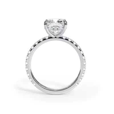 Bellora Pavé Hidden Halo Engagement Ring (2mm)