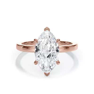 Bellora Hidden Halo Lab Engagement Ring (2mm)