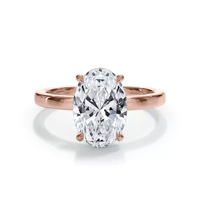 Bellora Hidden Halo Lab Engagement Ring (2mm)