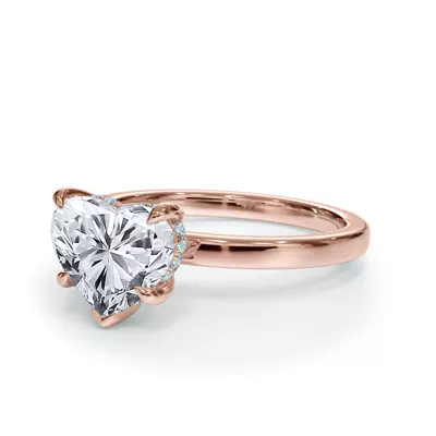 Bellora Hidden Halo Lab Engagement Ring (2mm)