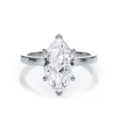 Bellora Hidden Halo Lab Engagement Ring (2mm)