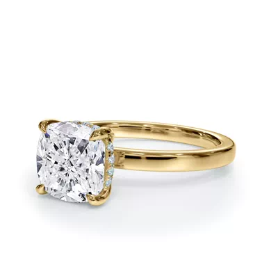 Bellora Hidden Halo Lab Engagement Ring (2mm)