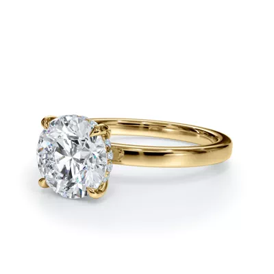 Bellora Hidden Halo Lab Engagement Ring (2mm)