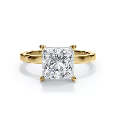 Bellora Hidden Halo Lab Engagement Ring (2mm)