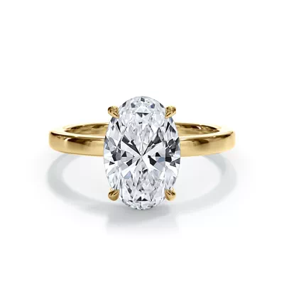 Bellora Hidden Halo Lab Engagement Ring (2mm)