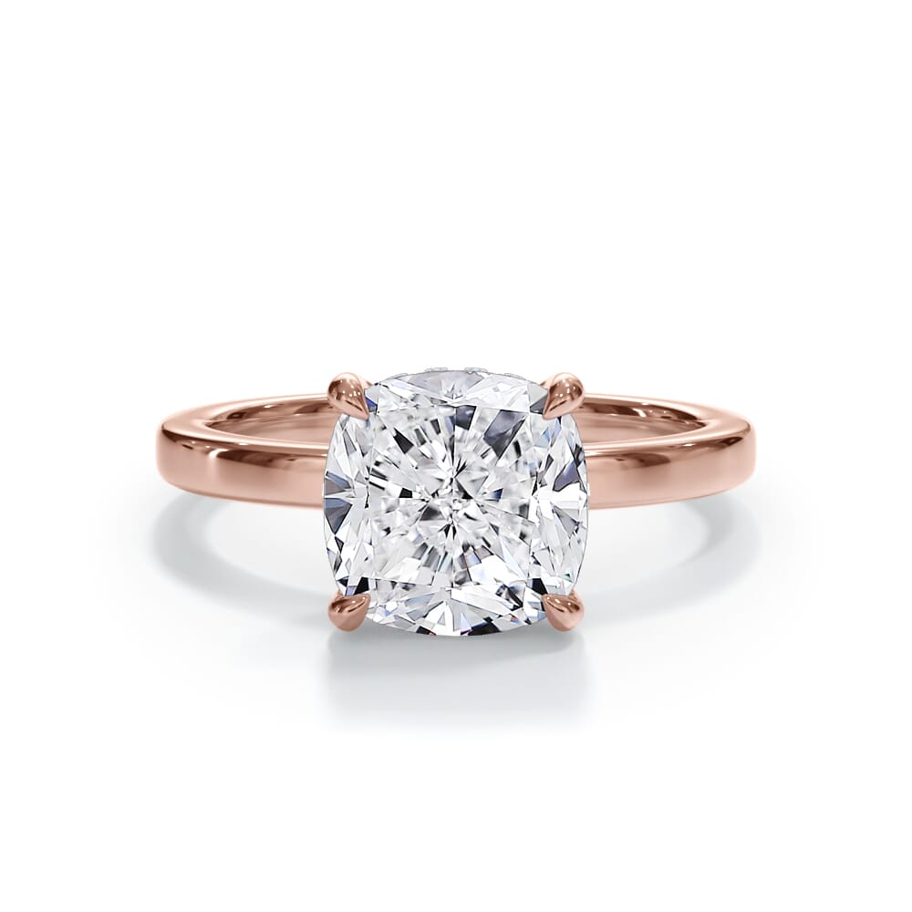 Bellora Hidden Halo Lab Engagement Ring (2mm)