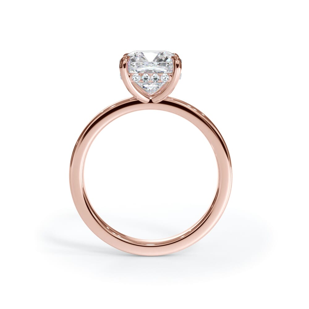 Bellora Hidden Halo Lab Engagement Ring (2mm)