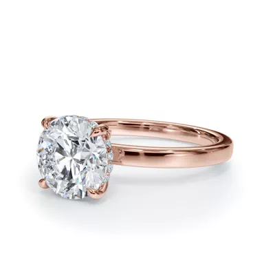 Bellora Hidden Halo Lab Engagement Ring (2mm)