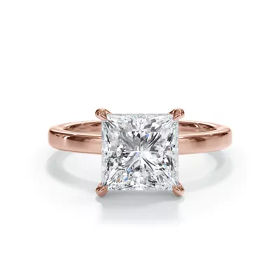 Bellora Hidden Halo Lab Engagement Ring (2mm)