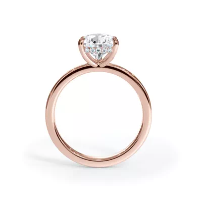 Bellora Hidden Halo Lab Engagement Ring (2mm)