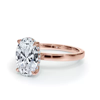 Bellora Hidden Halo Lab Engagement Ring (2mm)