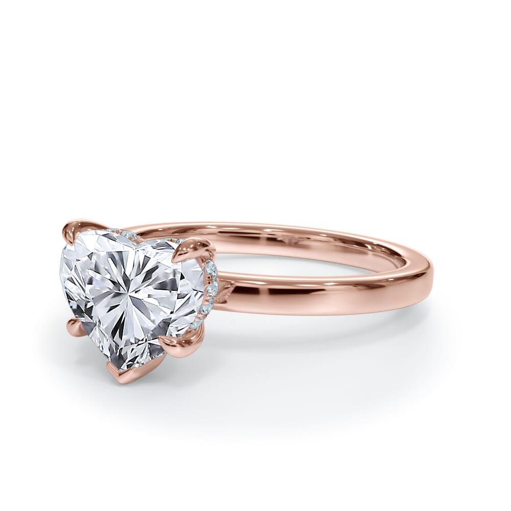 Bellora Hidden Halo Lab Engagement Ring (2mm)
