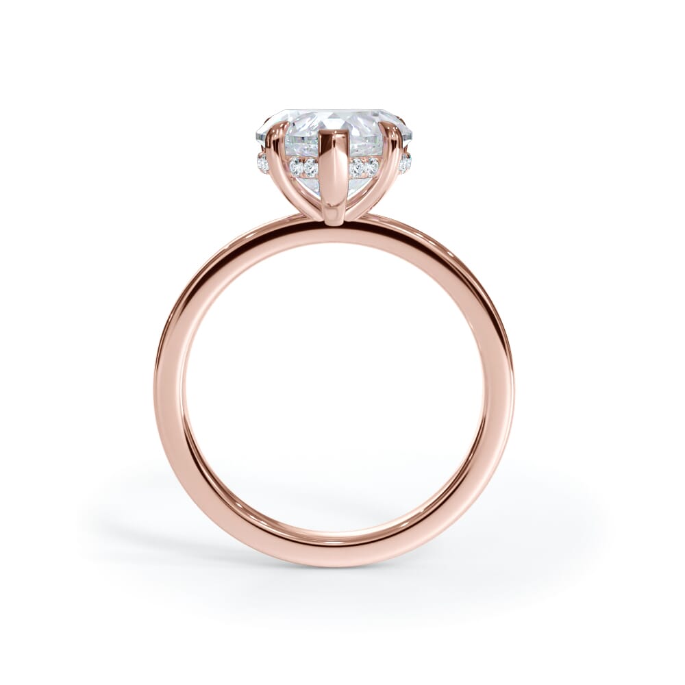 Bellora Hidden Halo Lab Engagement Ring (2mm)