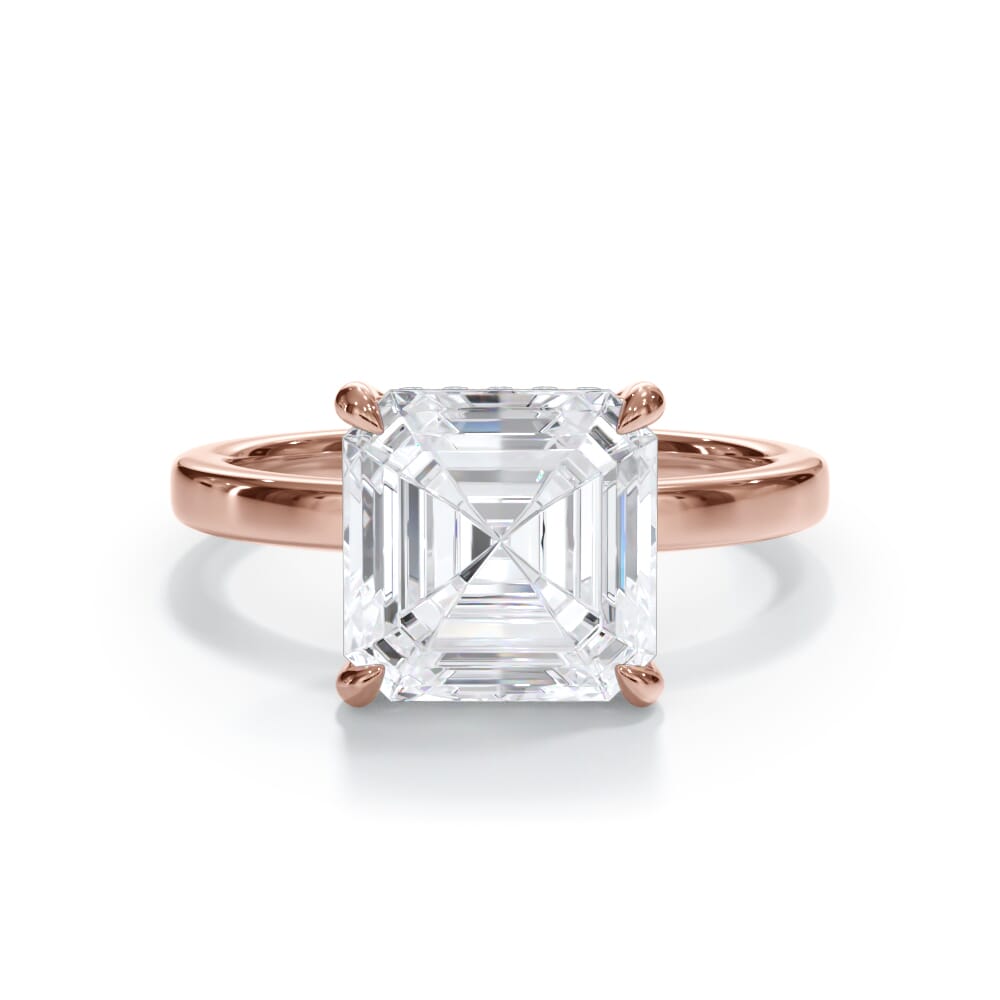 Bellora Hidden Halo Lab Engagement Ring (2mm)