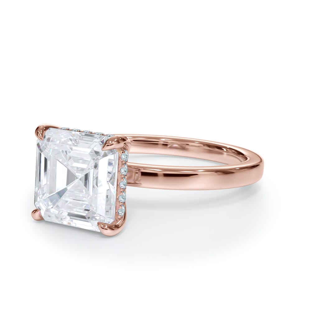 Bellora Hidden Halo Lab Engagement Ring (2mm)