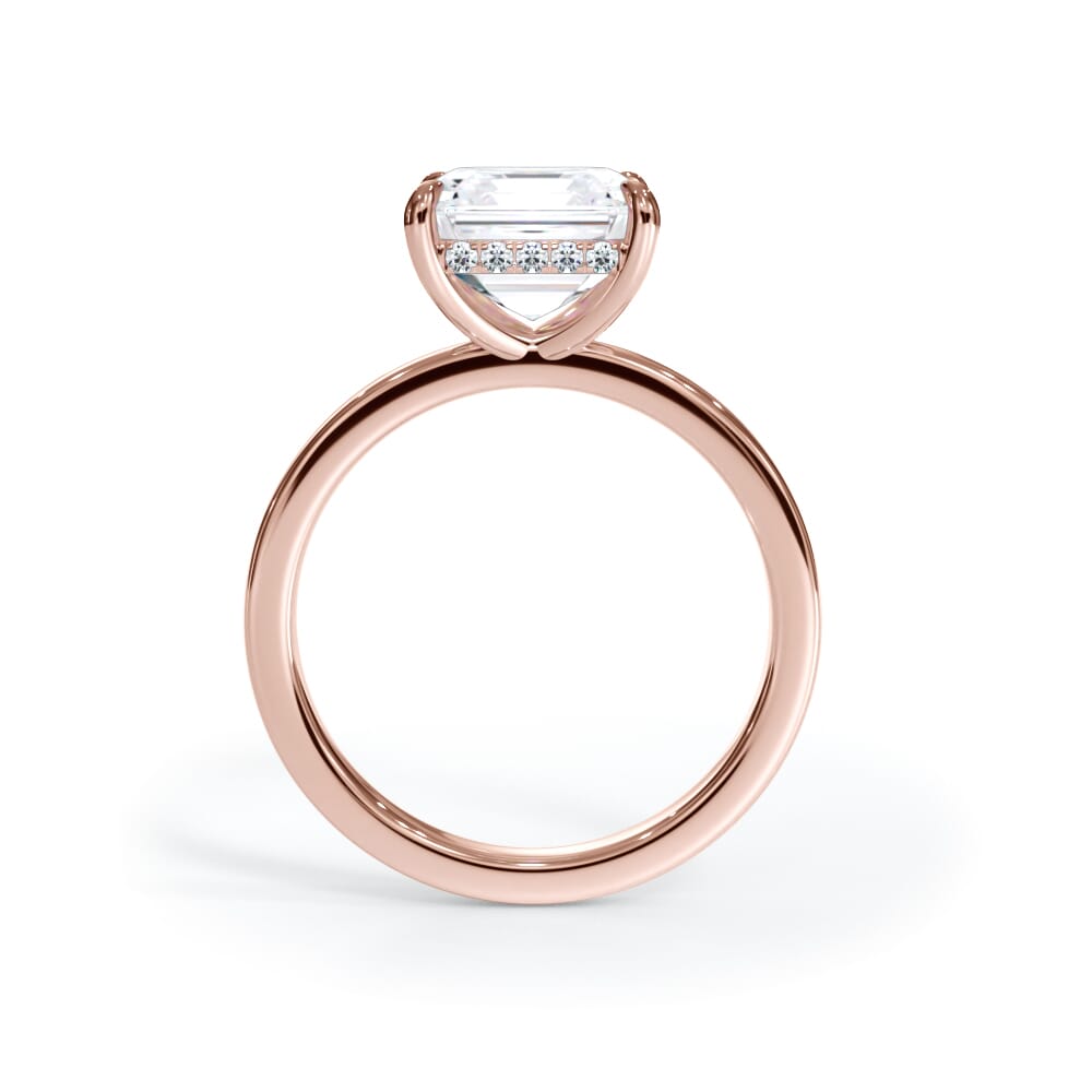 Bellora Hidden Halo Lab Engagement Ring (2mm)