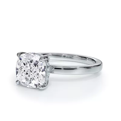 Bellora Hidden Halo Lab Engagement Ring (2mm)
