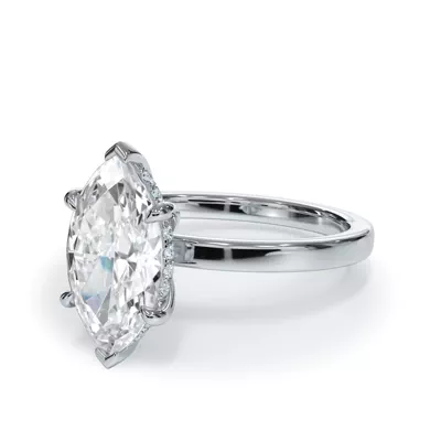 Bellora Hidden Halo Lab Engagement Ring (2mm)