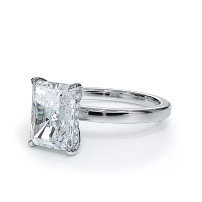 Bellora Hidden Halo Lab Engagement Ring (2mm)