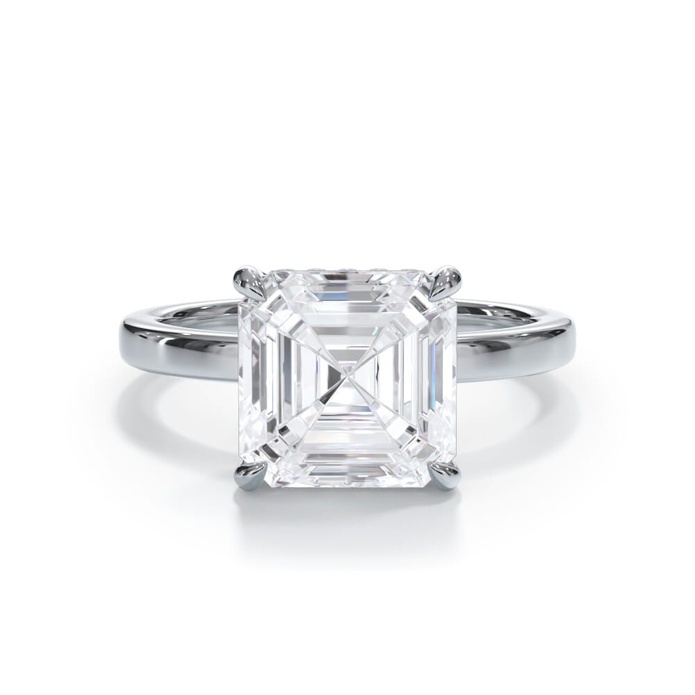 Bellora Hidden Halo Lab Engagement Ring (2mm)