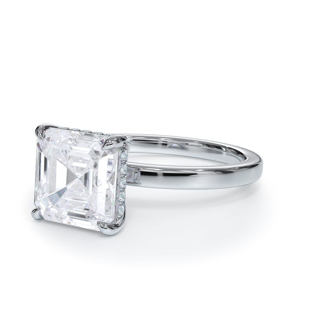 Bellora Hidden Halo Lab Engagement Ring (2mm)