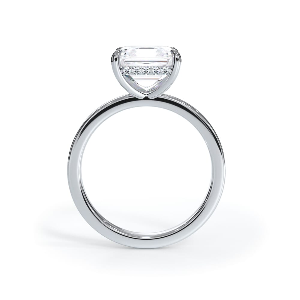 Bellora Hidden Halo Lab Engagement Ring (2mm)