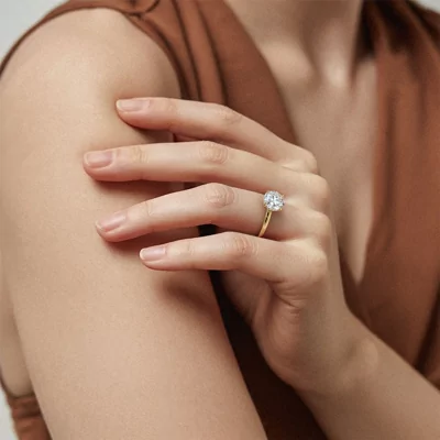 Bellora Hidden Halo Engagement Ring (2mm)