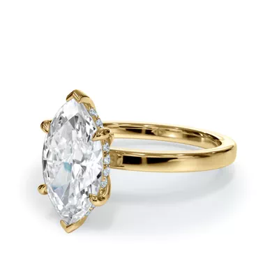 Bellora Hidden Halo Lab Engagement Ring (2mm)