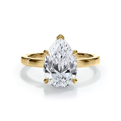 Bellora Hidden Halo Lab Engagement Ring (2mm)