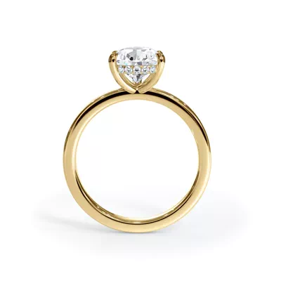 Bellora Hidden Halo Lab Engagement Ring (2mm)