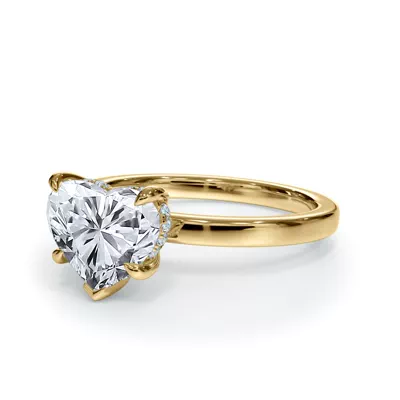 Bellora Hidden Halo Lab Engagement Ring (2mm)