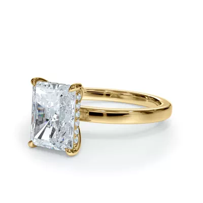 Bellora Hidden Halo Lab Engagement Ring (2mm)