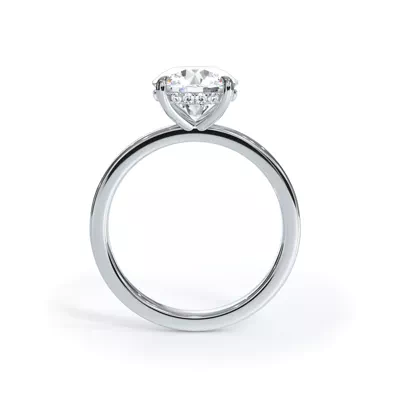 Bellora Hidden Halo Lab Engagement Ring (2mm)