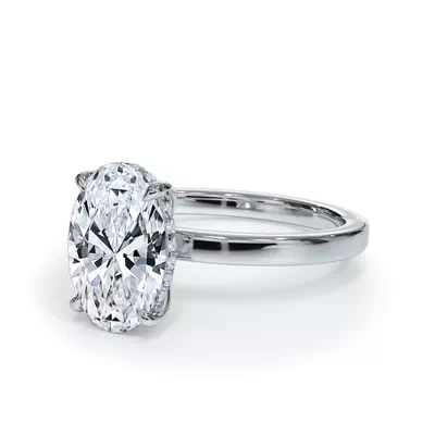 Bellora Hidden Halo Lab Engagement Ring (2mm)