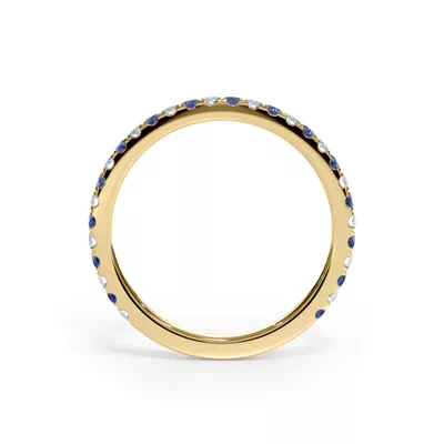 Bellora Sapphire & Diamond Pavé Band (1.6mm)
