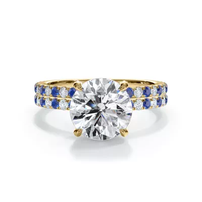 Bellora Sapphire & Diamond Pavé Band (1.6mm)