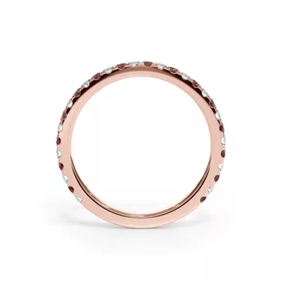 Bellora Lab Ruby & Diamond Pavé Band (1.6mm)