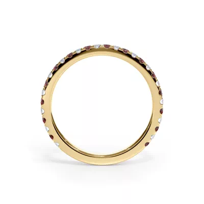 Bellora Ruby & Diamond Pavé Band (1.6mm)