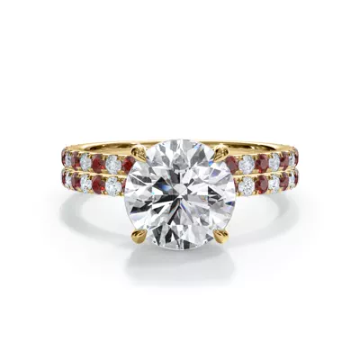 Bellora Ruby & Diamond Pavé Band (1.6mm)