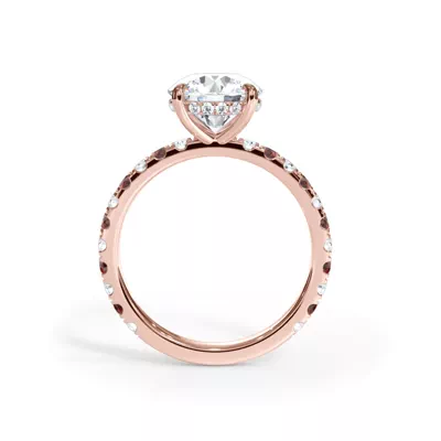 Bellora Ruby & Diamond Hidden Halo Engagement Ring (2mm)
