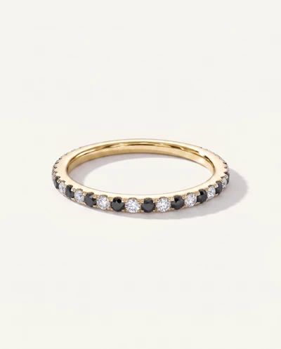Bellora Black & White Lab Diamond Pavé Band (1.6mm)