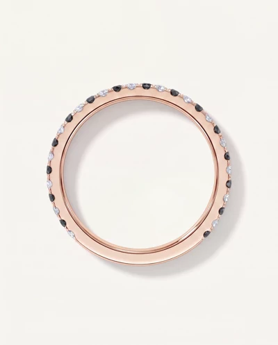 Bellora Black & White Diamond Pavé Band (1.6mm)