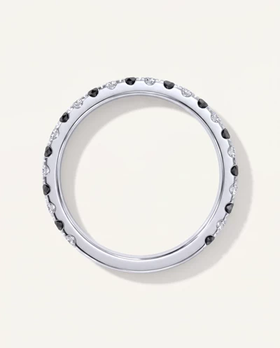 Bellora Black & White Diamond Pavé Band (2mm)