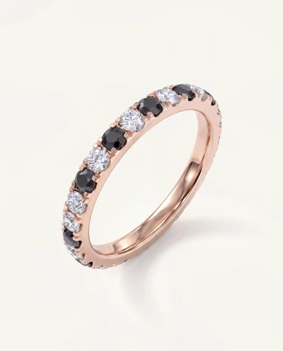 Bellora Black & White Lab Diamond Pavé Band (2mm)