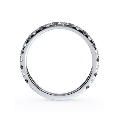 Bellora Black & White Lab Diamond Pavé Band (2mm)