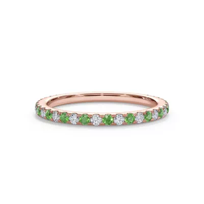 Bellora Tsavorite & Diamond Pavé Band (1.6mm)