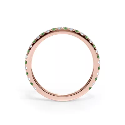 Bellora Tsavorite & Diamond Pavé Band (1.6mm)