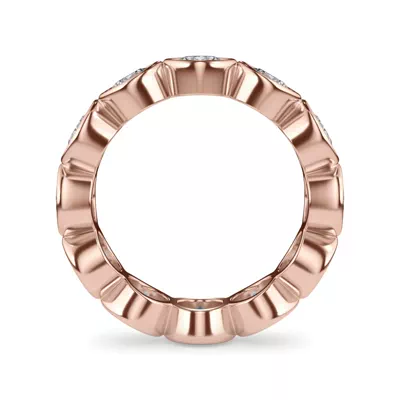 Round Bezel Lab Diamond Eternity Ring (3.90ct. tw.)