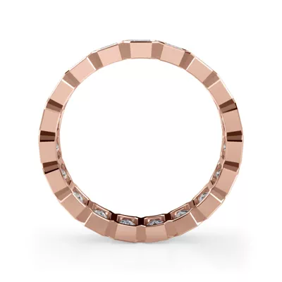 Emerald-Cut Bezel Lab Diamond Eternity Ring (2.85ct. tw.)